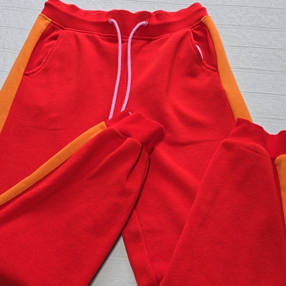 LEGO x Target Collection Joggers | Red & Orange Colorblock Sweatpants |Size XS - Picture 3 of 14